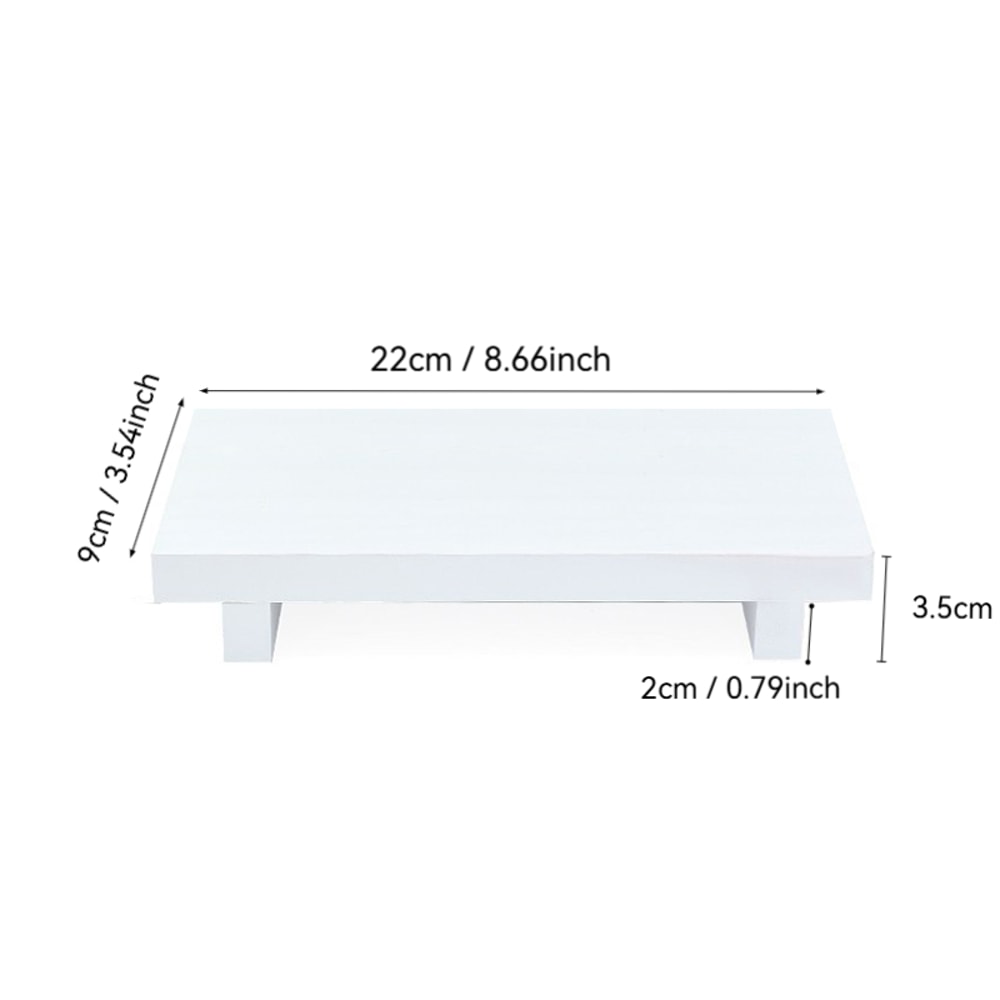 Fashionable Wooden Bathroom Soap Tray Storage Rack Retro Candle Tray Decorative Ornament Plant Vase 8