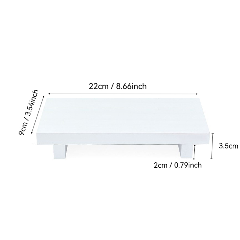 Fashionable Wooden Bathroom Soap Tray Storage Rack Retro Candle Tray Decorative Ornament Plant Vase 8