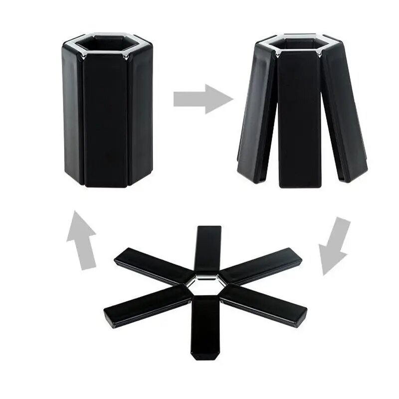 Pattern Folding Pot Mat, Dish Place Mat Coaster, Heat Insulation for High Temperature Pots and Pans, Kitchen Gadgets