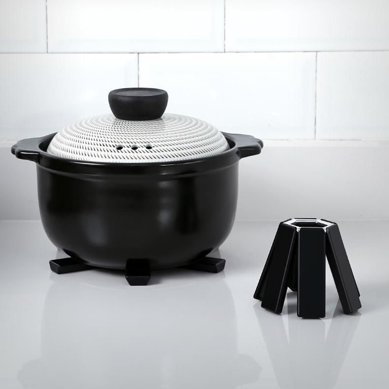 Pattern Folding Pot Mat, Dish Place Mat Coaster, Heat Insulation for High Temperature Pots and Pans, Kitchen Gadgets