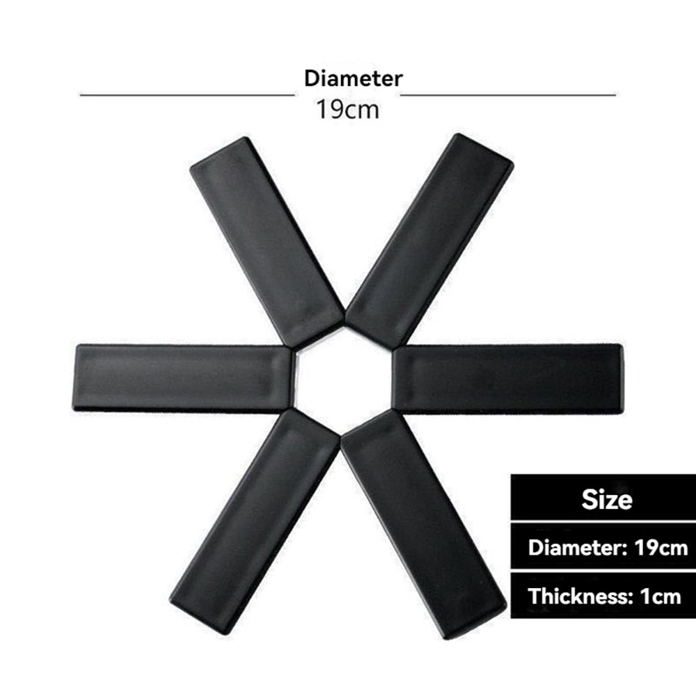 Pattern Folding Pot Mat, Dish Place Mat Coaster, Heat Insulation for High Temperature Pots and Pans, Kitchen Gadgets