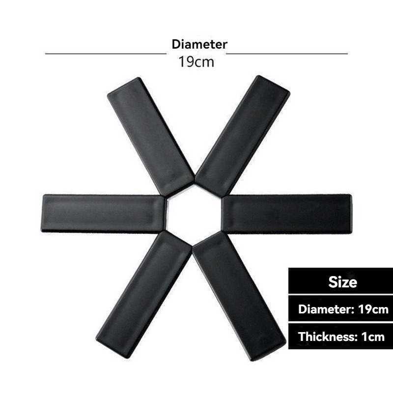 Pattern Folding Pot Mat, Dish Place Mat Coaster, Heat Insulation for High Temperature Pots and Pans, Kitchen Gadgets