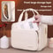 Leather Hanging Cosmetic Bag for Women, Portable Storage Makeup Organizer, Large Capacity Travel Toiletry Storage Bag
