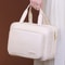Leather Hanging Cosmetic Bag for Women, Portable Storage Makeup Organizer, Large Capacity Travel Toiletry Storage Bag