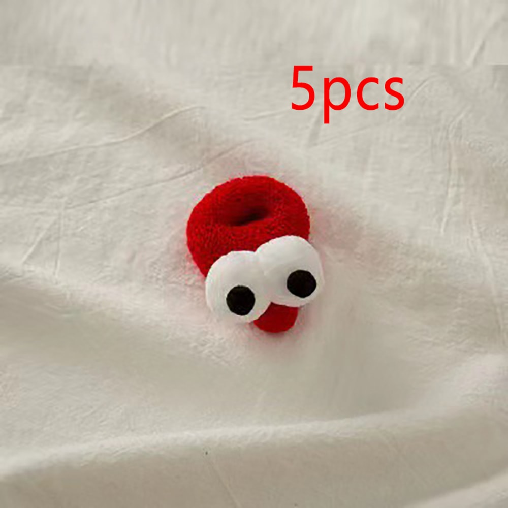 New Pattern Fashion Hair Band, Autumn and Winter Big Eyes Rope Girl, High Elasticity, Candy Color Hair