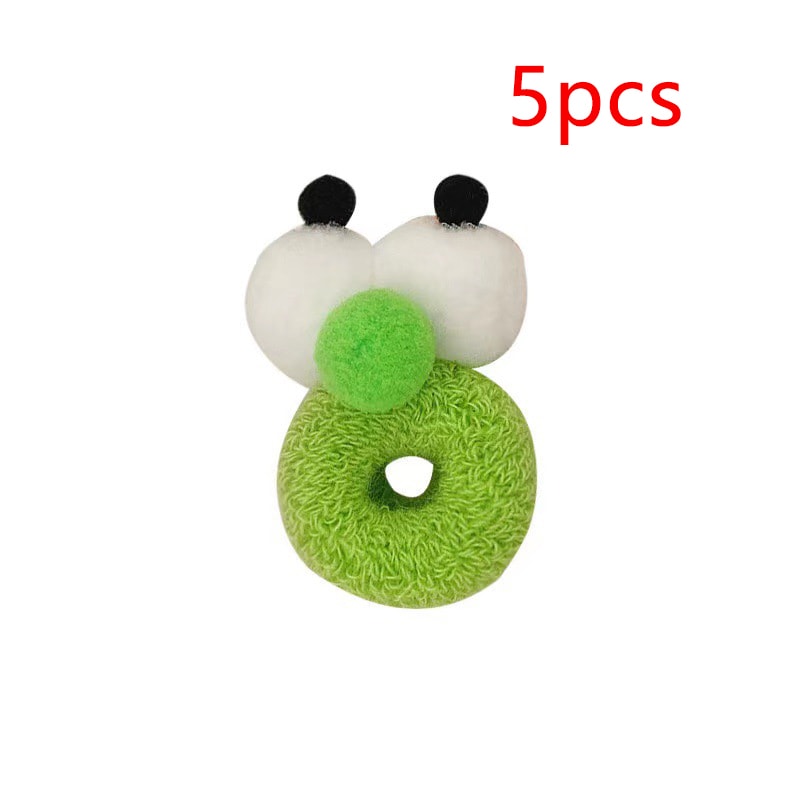 New Pattern Fashion Hair Band, Autumn and Winter Big Eyes Rope Girl, High Elasticity, Candy Color Hair