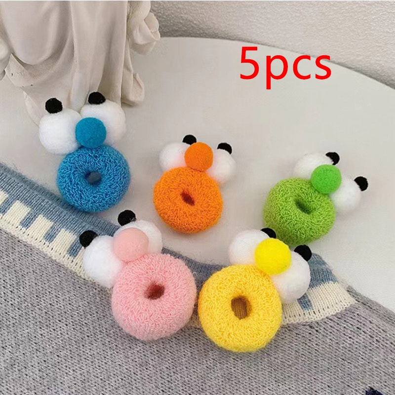 New Pattern Fashion Hair Band, Autumn and Winter Big Eyes Rope Girl, High Elasticity, Candy Color Hair