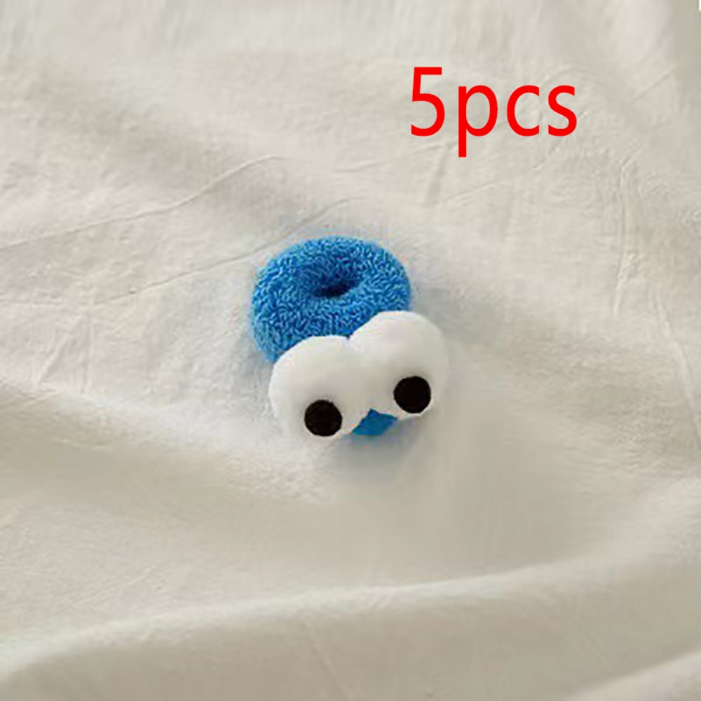 New Pattern Fashion Hair Band, Autumn and Winter Big Eyes Rope Girl, High Elasticity, Candy Color Hair