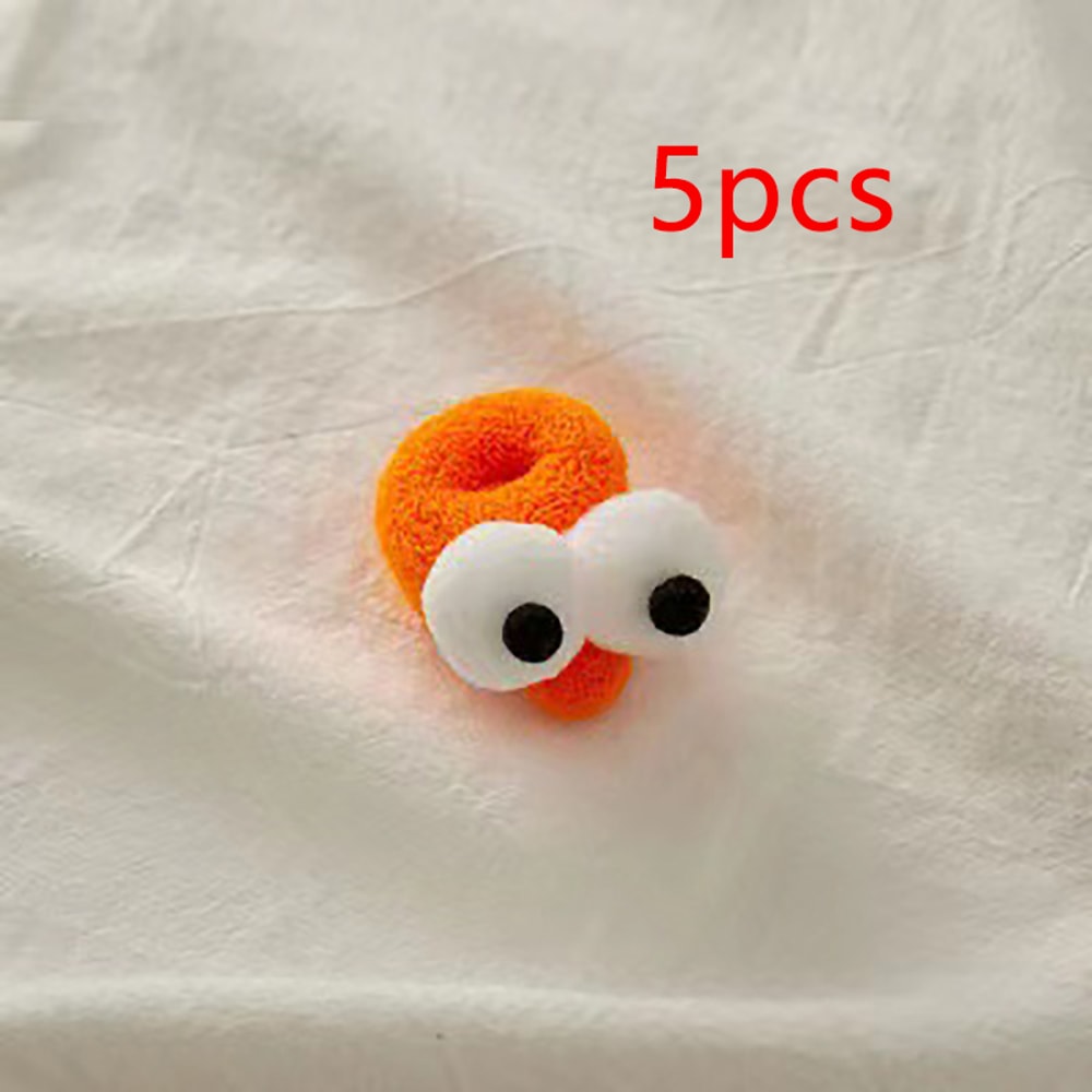 New Pattern Fashion Hair Band, Autumn and Winter Big Eyes Rope Girl, High Elasticity, Candy Color Hair