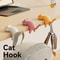 Cute CatShaped Creative Desktop Hooks Key Holder Organizer For Office Desk Bag Storage Hooks Table