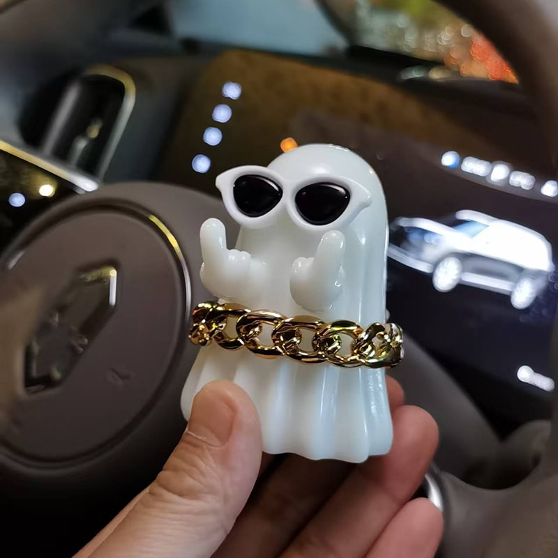 Cute White Ghost Party Decoration Product Festival Ornament Study Desk Gift For Guests Courtyard Sm 9