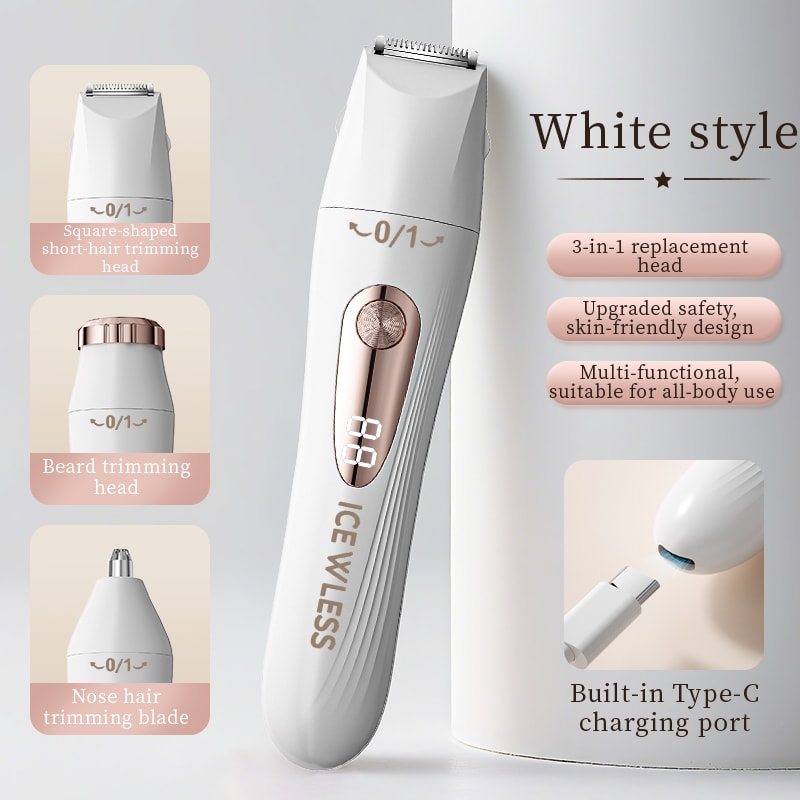 Women Electric Shaver Painfree Portable Bikini Trimmer Facial Shaver For Body Underarms And Legs Re 5