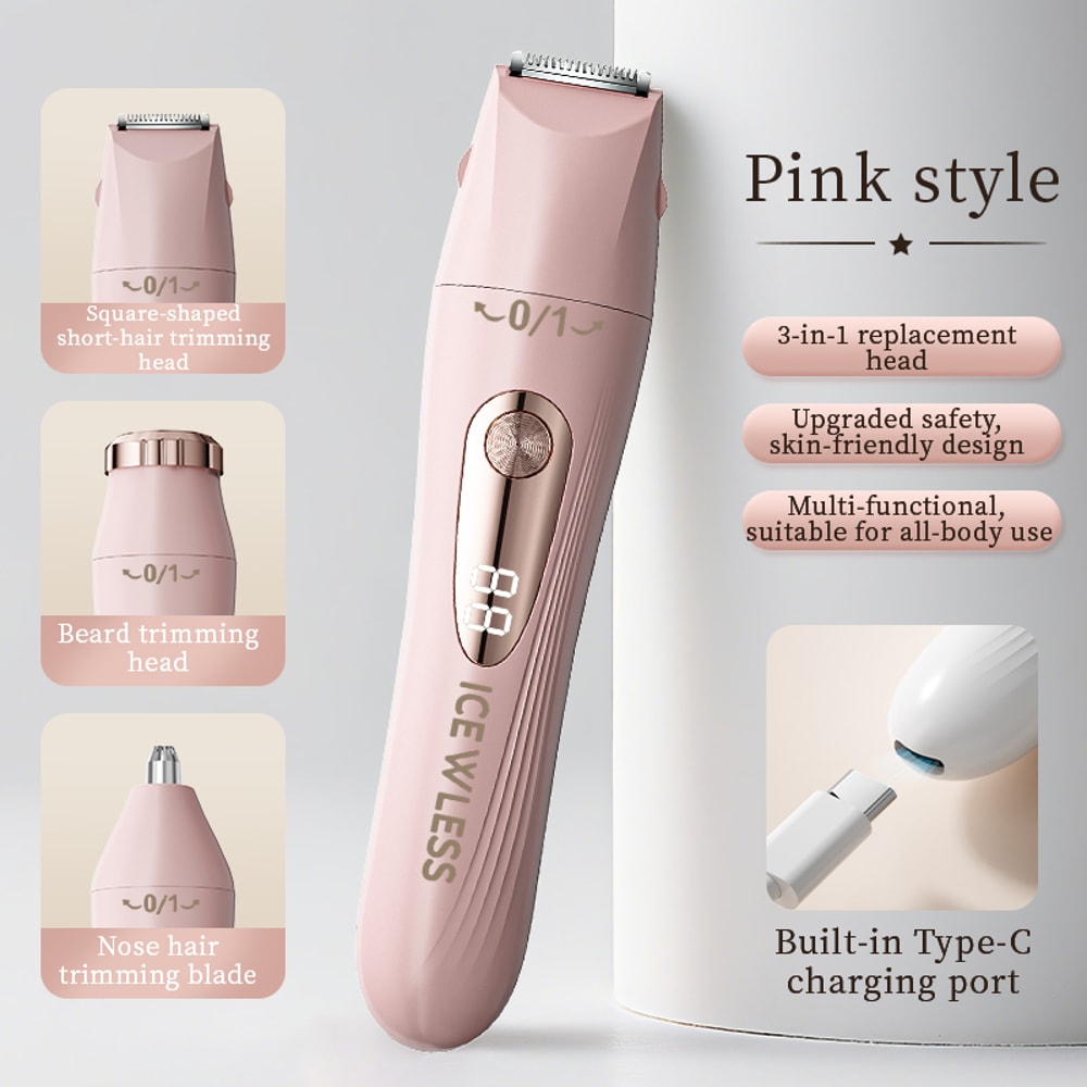 Women Electric Shaver Painfree Portable Bikini Trimmer Facial Shaver For Body Underarms And Legs Re 6