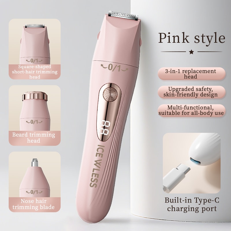 Women Electric Shaver Painfree Portable Bikini Trimmer Facial Shaver For Body Underarms And Legs Re 6