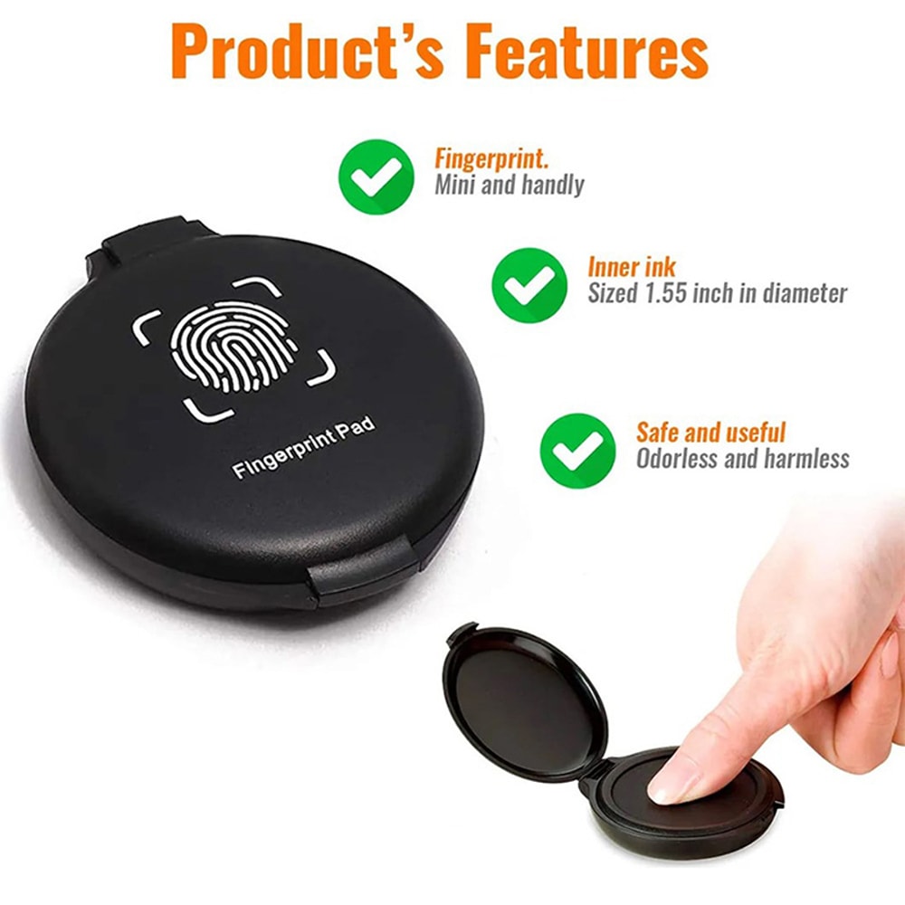 Portable Fingerprint Printing Platform Mini Highdefinition Quick Drying Printing Mud For Signing Co 2