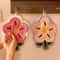 Flower Shape Hand Towel Super Absorbent Cleaning Cloth For Bathroom Kitchen Hanging Hand Wipe Thick 1