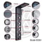 LED Light Shower Panel Waterfall Rain Digital Display Shower Faucet Set SPA Massage Jet Bathroom Co 4