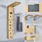 LED Light Shower Panel Waterfall Rain Digital Display Shower Faucet Set SPA Massage Jet Bathroom Co 11