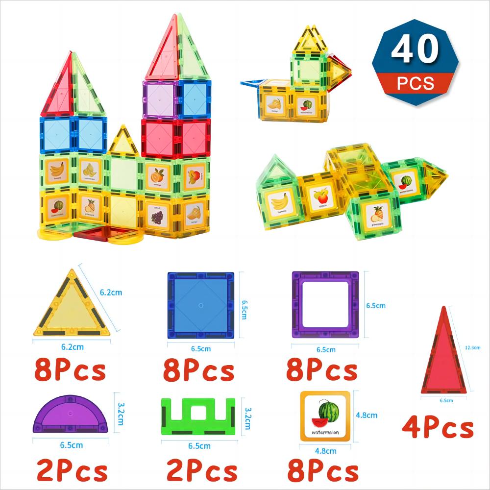 Magnetic Building Blocks Set Montessori Construction Toys For Boys Girls Puzzle Tiles Magnetic She 3