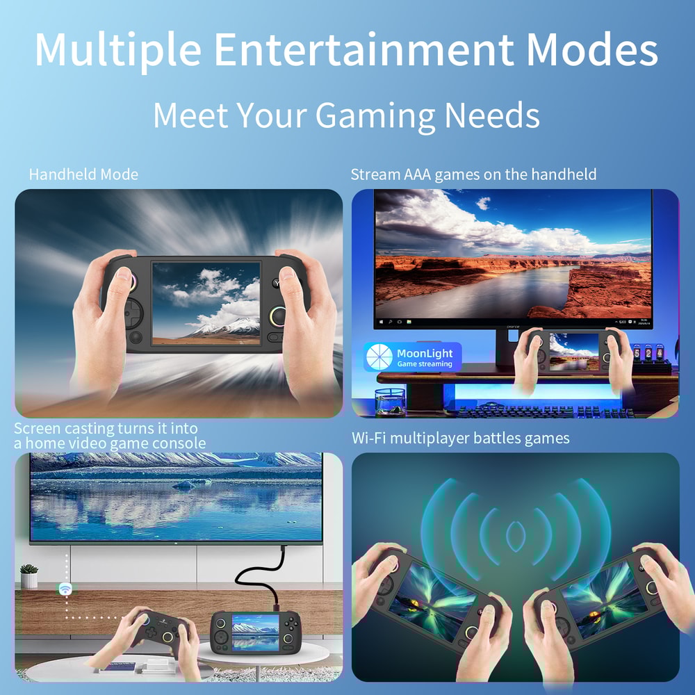 Handheld Game Console IPS Multitouch Screen Android Hall Joy Stick Hall Trigger Video Game System 4