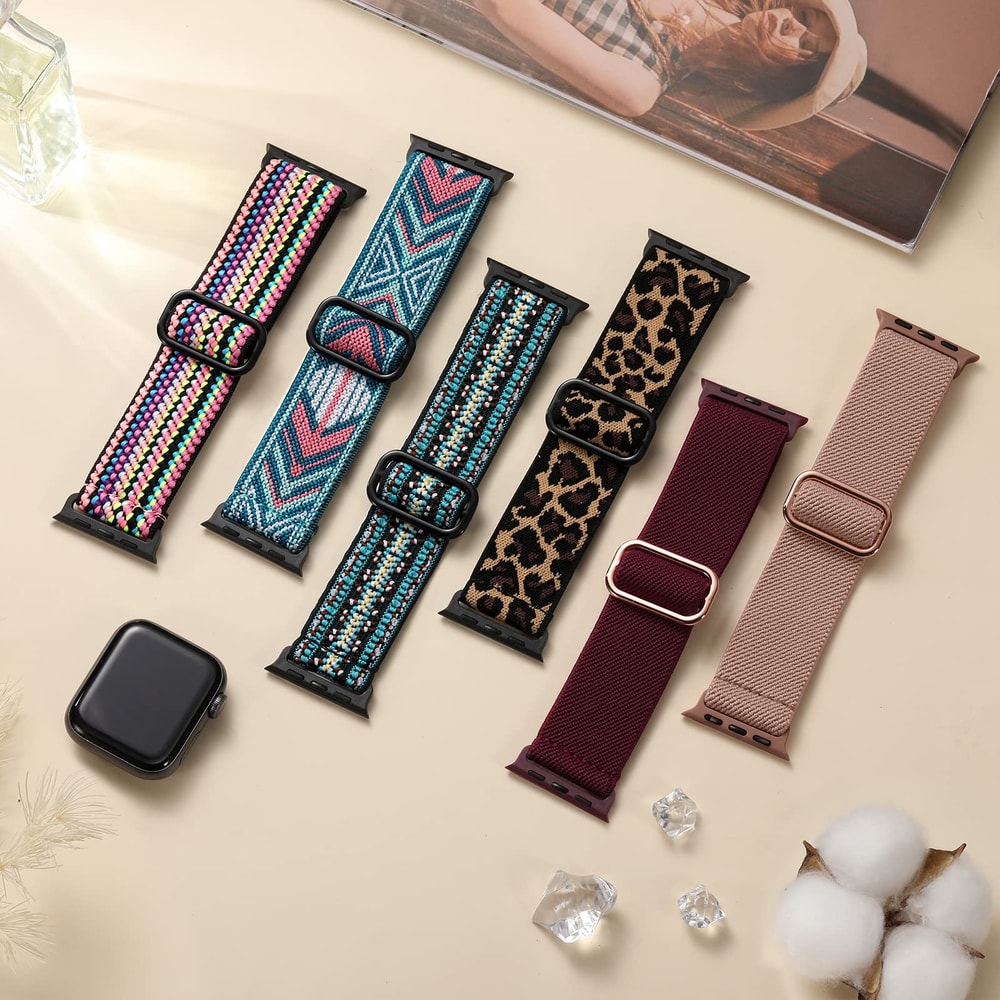 Nylon Strap For Apple Watch Band Bohemian Elastic Bracelet I Watch Series 3