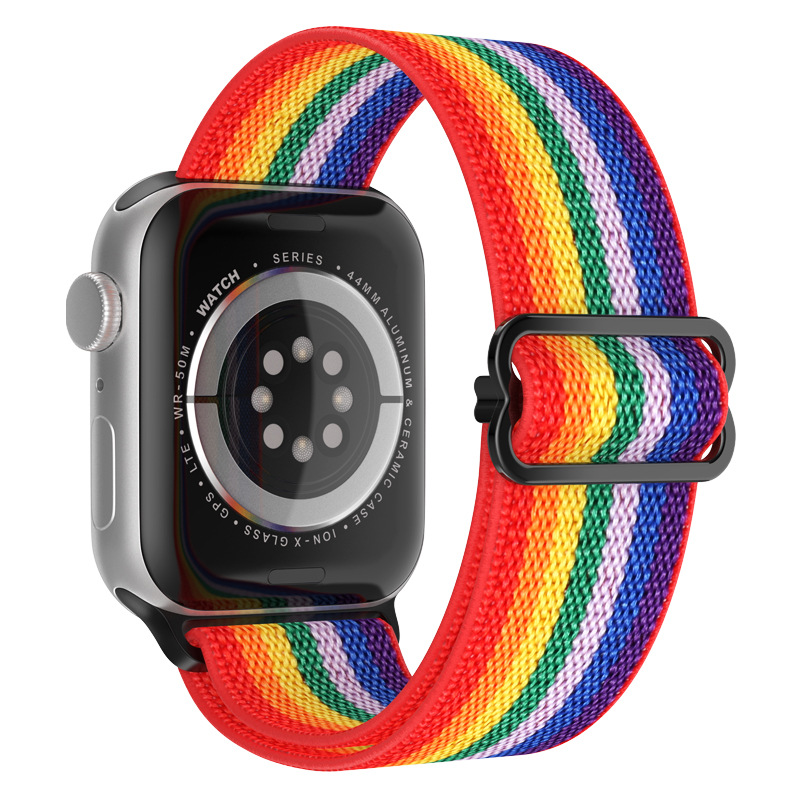 Nylon Strap For Apple Watch Band Bohemian Elastic Bracelet I Watch Series 9