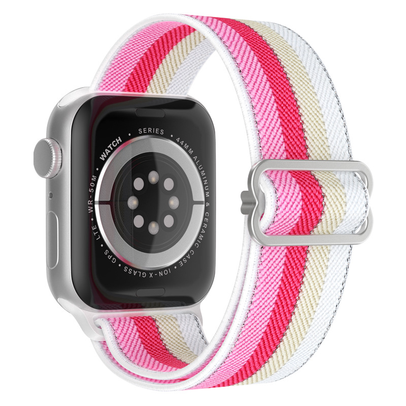 Nylon Strap For Apple Watch Band Bohemian Elastic Bracelet I Watch Series 10
