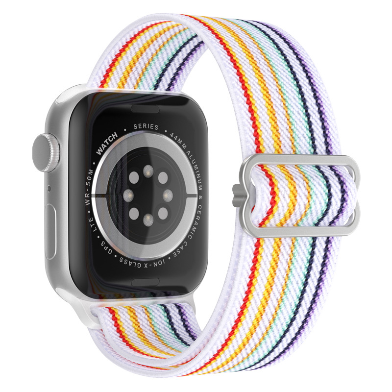 Nylon Strap For Apple Watch Band Bohemian Elastic Bracelet I Watch Series 12