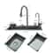 Stainless Steel Waterfall Kitchen Sink Large Single Basin Sink Above Counter Sink With Large Single