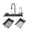 Stainless Steel Waterfall Kitchen Sink Large Single Basin Sink Above Counter Sink With Large Single