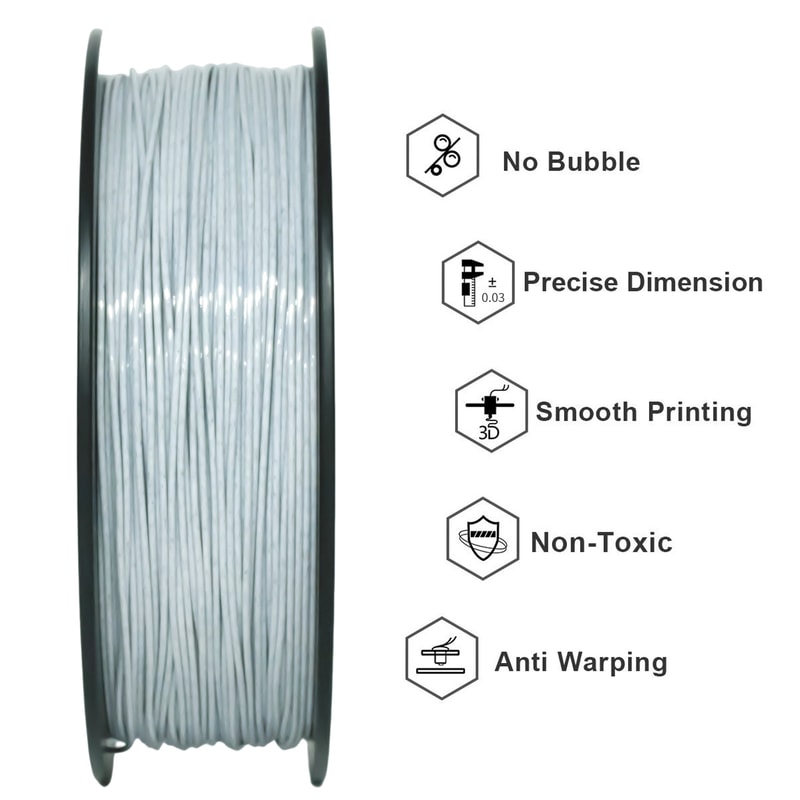 Marble PLA Printer Filament Plastic TangleFree Vacuum Packaging Printing Wire Materials For Printin 2
