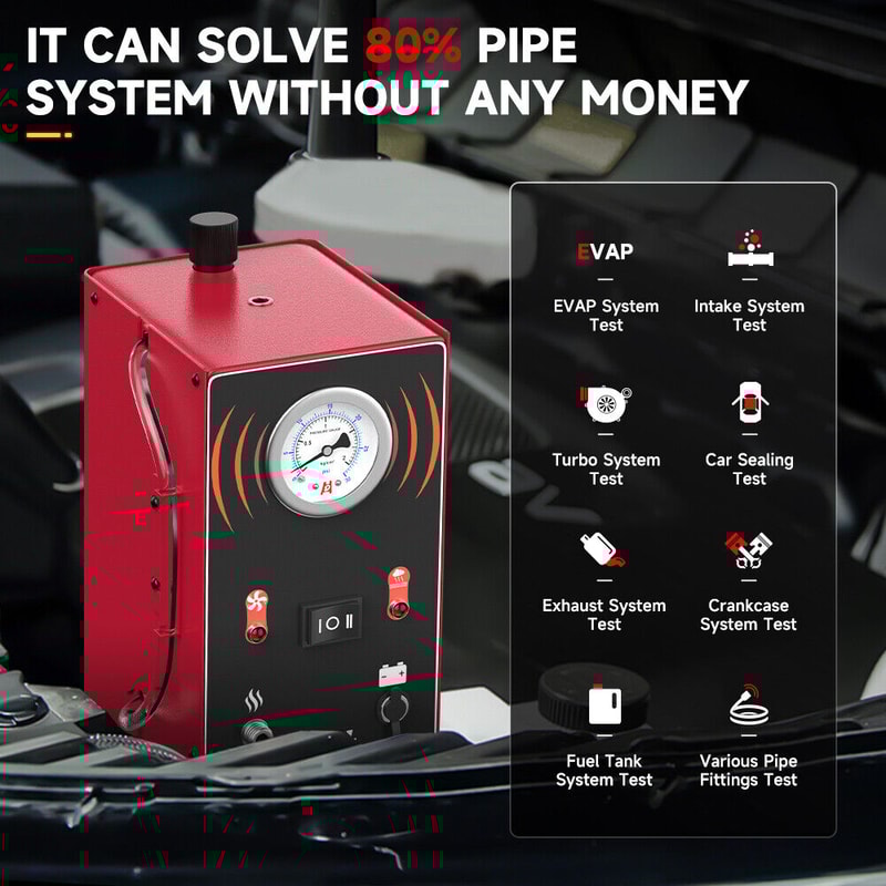 Smoke Leak Detector For Car Motorcycle Smoke Machine Diagnostic Tool Vacuum Tester For Oil Fuel Pip 1