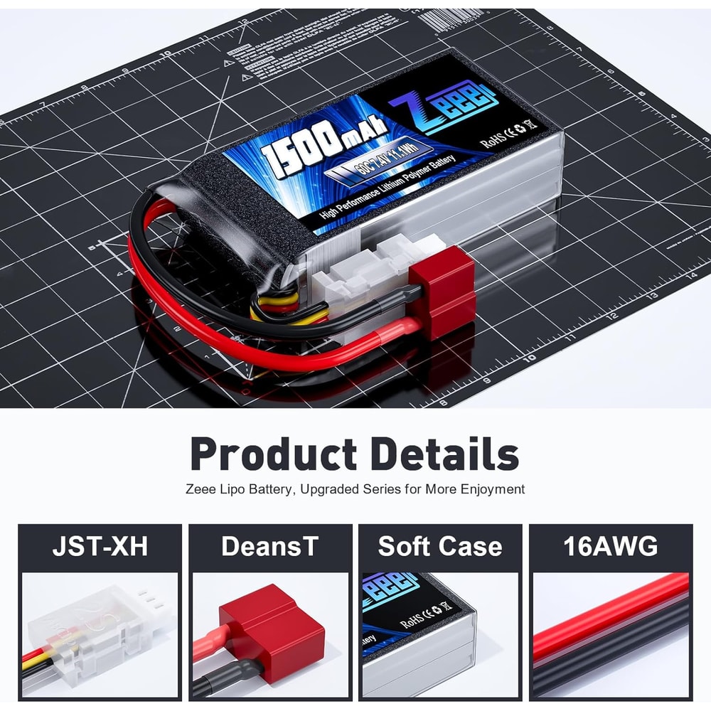 Lipo Battery With Deans Plug For FPV Drone RC Car Racing Boat Hobby Specialized Lipo Model Parts 2
