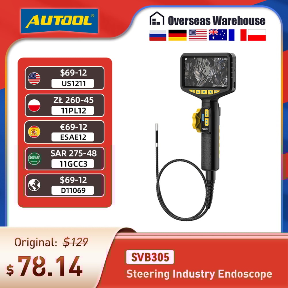 Automotive Industrial Endoscope With Light Auto Focus Endoscope Inspection Camera Lens For IMG Vid 1