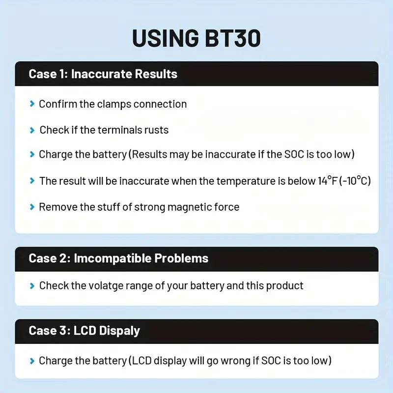 Car Battery Tester Digital Automotive Diagnostic Analyzer Vehicle Cranking Charging Scanner Tool 3