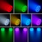 RGBW LED Stage Effect Light, Remote Control Flat DJ Light for Disco Bar Club Stage Events