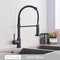 Silver Gray Kitchen Sink Faucet One Handle Spring Hot And Cold Water Tap Deck Mounted Matte Black K