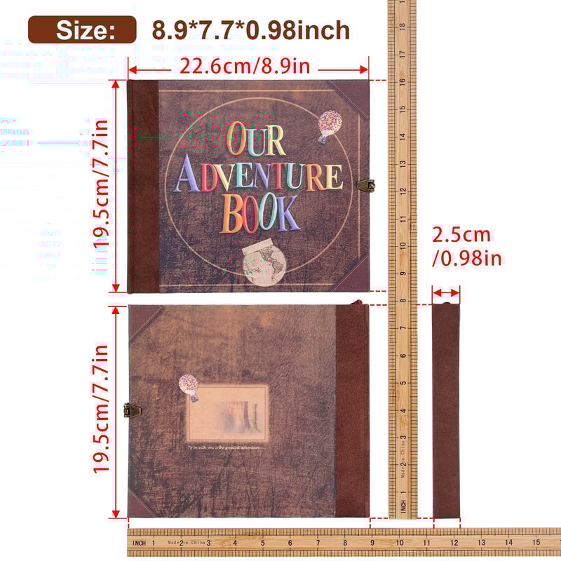 Our Adventure Book DIY Handmade Photo Album Retro Kraft Scrapbook For Anniversary Wedding Memories 2