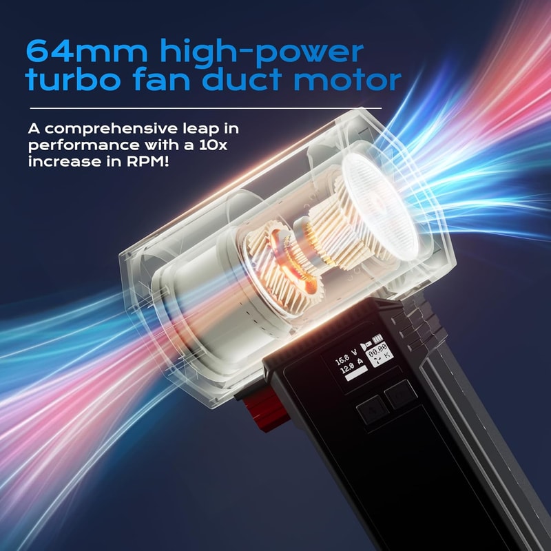 Air Blower Handheld Turbo Jet Fan Powerful Brush Less Motor Super Strong Dust Blower Cleaning Tool 5