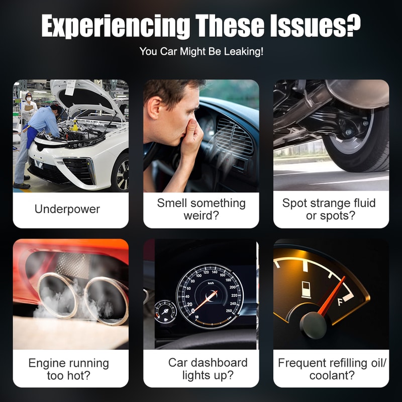 Car Smoke Leak Tester Machine Vacuum Fuel Pipe Oil Leakage Detector Auto Diagnostic Tools 1