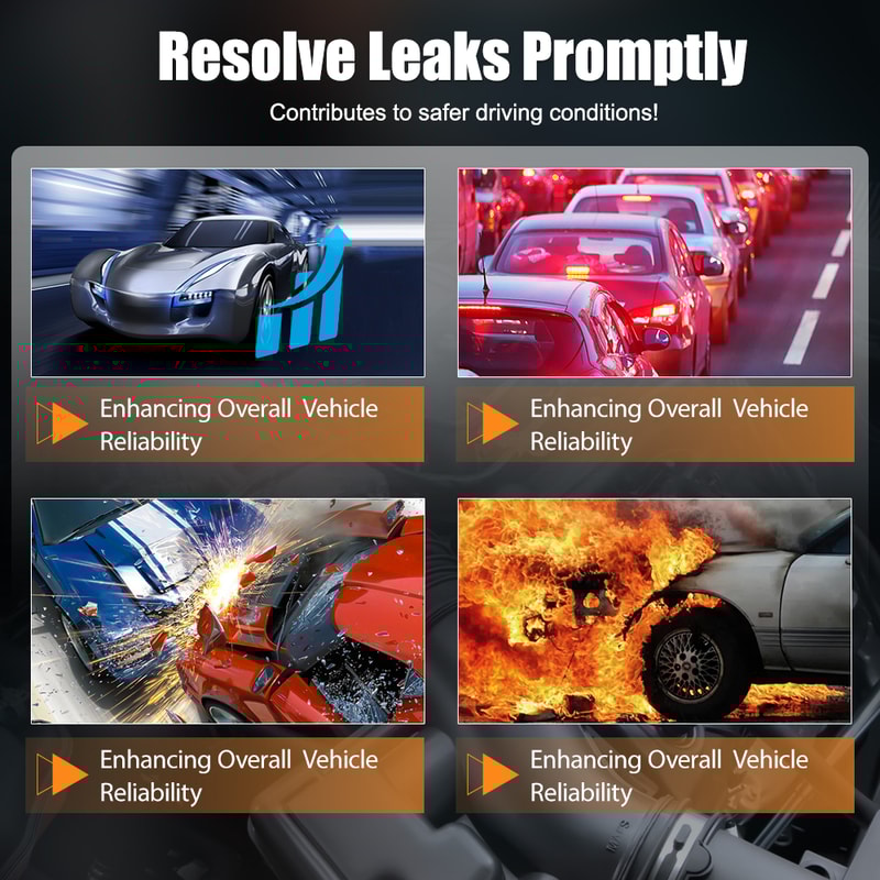 Car Smoke Leak Tester Machine Vacuum Fuel Pipe Oil Leakage Detector Auto Diagnostic Tools 2