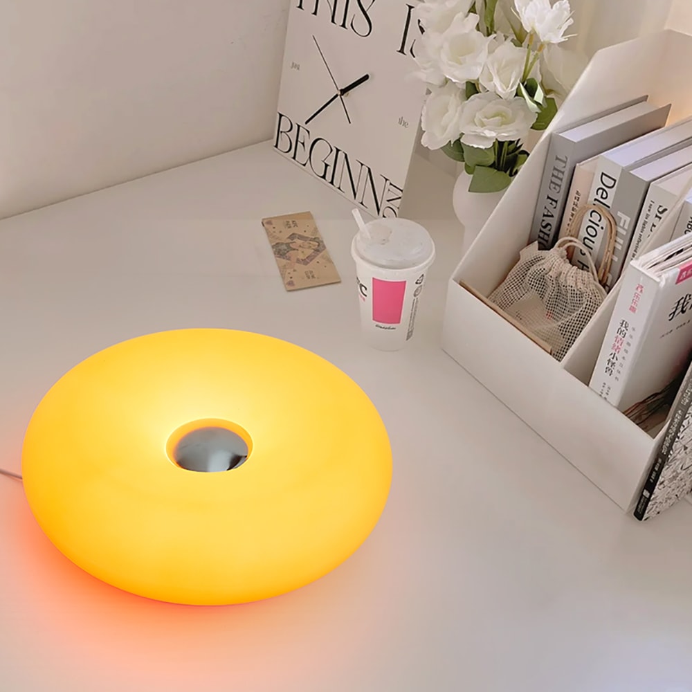 USB Plug Table Lamp Bedroom Bedside Lamp Donut Ambient Light For Living Room Dining Room Decoration 3