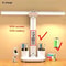 DoubleHeaded LED Table Lamp Dimmable Desk Lamp With Calendar Clock Foldable Eye Protection Reading 2