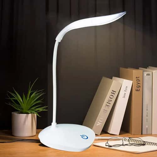 LED Reading Desk Lamp, Portable Desk Lamp, USB Charging Table Light, Touch Dimming, Eye Protection Light for Room