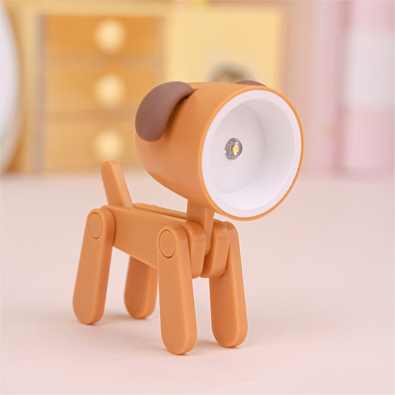 LED Night Light Mini Folding Desk Lamp Cute Pet Lights Dog Deer Portable Night Light Student Living 11