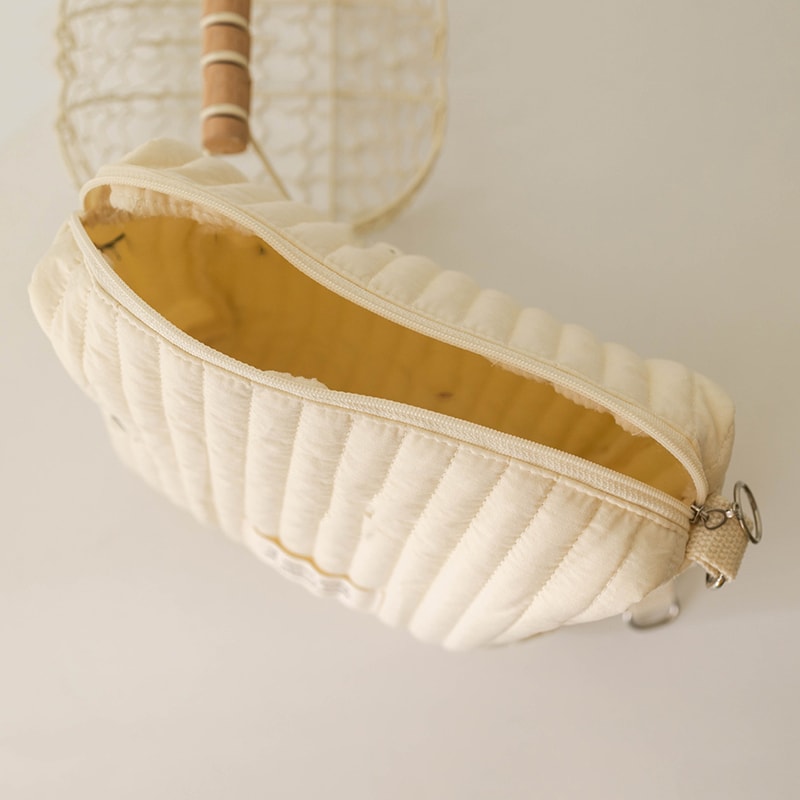 Mommy Bag Print Embroidery, Zipper Newborn Baby Diaper Bag, Nappy Pouch Travel Stroller Storage Bag