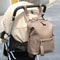 MultiFunction Leather Diaper Bags Large Capacity Baby Bags For Baby Care Changing Bags For Mom 4