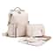 MultiFunction Leather Diaper Bags Large Capacity Baby Bags For Baby Care Changing Bags For Mom 7