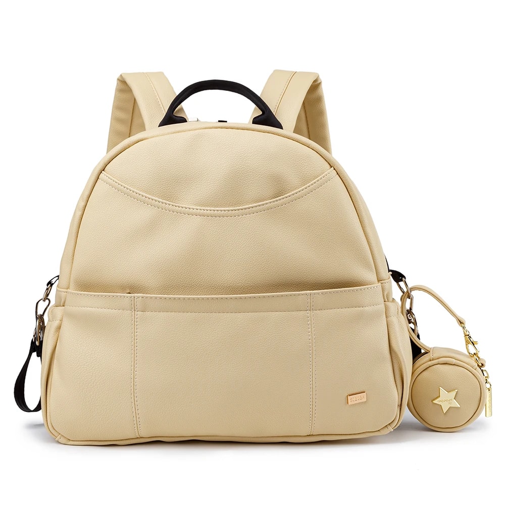 New Fashion Black Diaper Backpack For Baby Large Capacity Waterproof Diaper Bag Stroller Bag For Mo 7