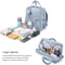 Diaper Backpack For Newborn Baby Large Capacity Waterproof Diaper Bag Stylish Diaper Bags With Paci 2